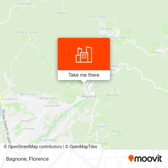 Bagnone map