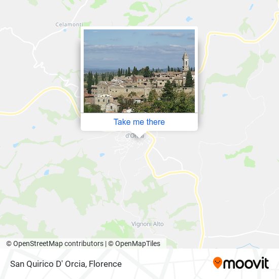 San Quirico D' Orcia map