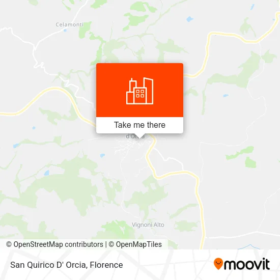 San Quirico D' Orcia map