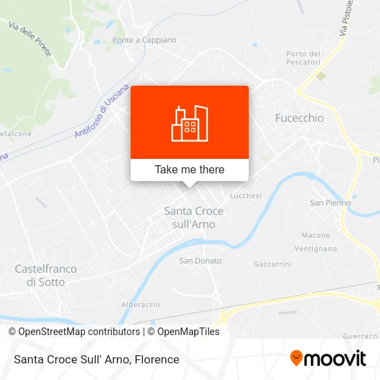 Santa Croce Sull' Arno map