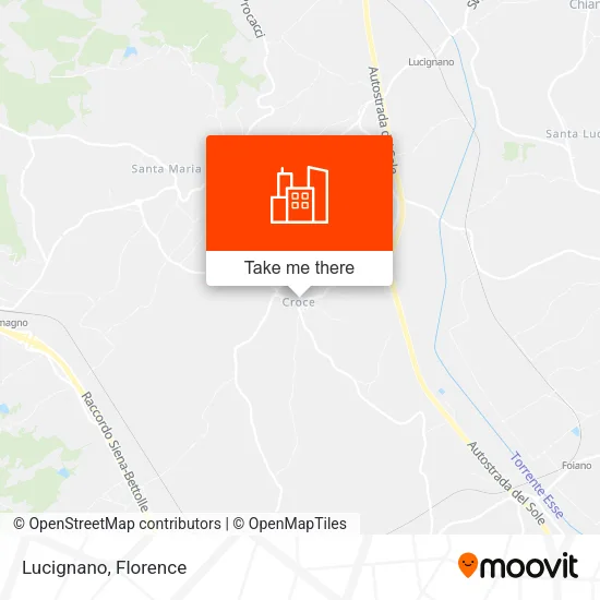 Lucignano map
