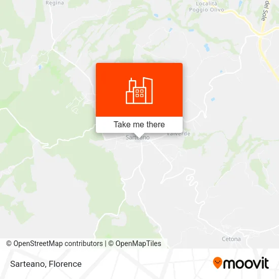 Sarteano map