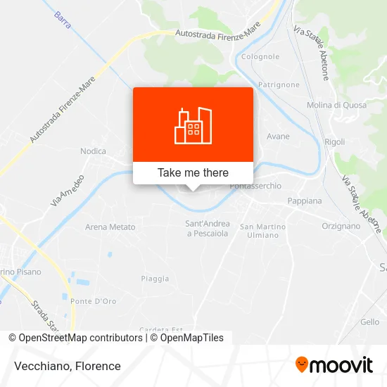 Vecchiano map