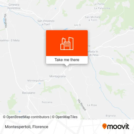 Montespertoli map