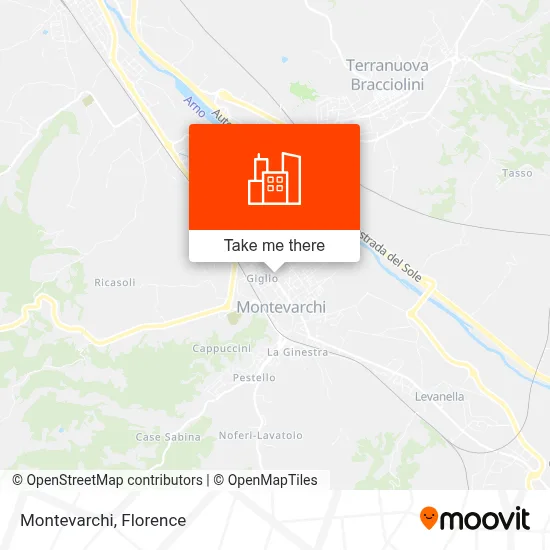 Montevarchi map