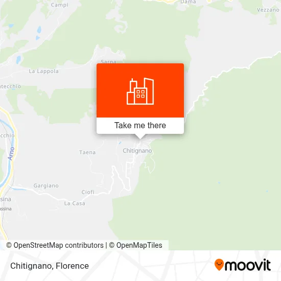 Chitignano map