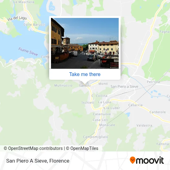 San Piero A Sieve map