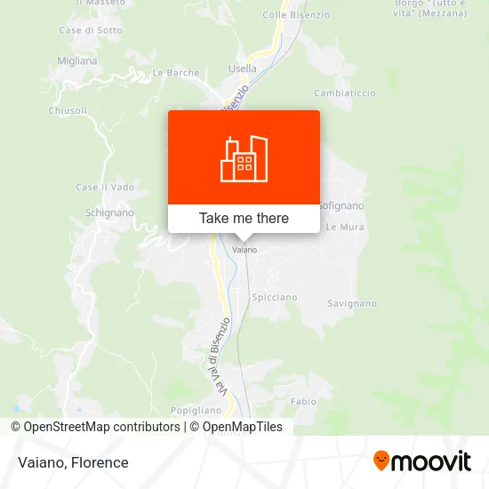 Vaiano map