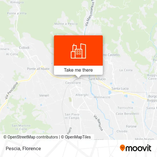 Pescia map