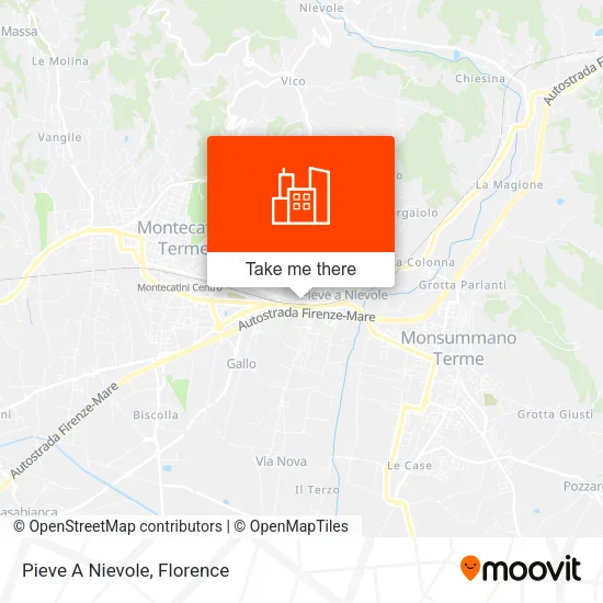 Pieve A Nievole map