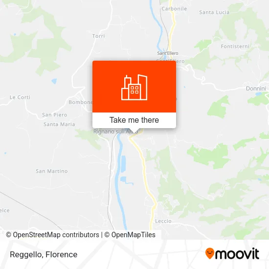 Reggello map