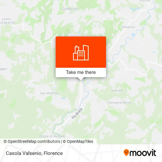Casola Valsenio map