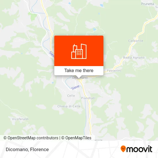 Dicomano map