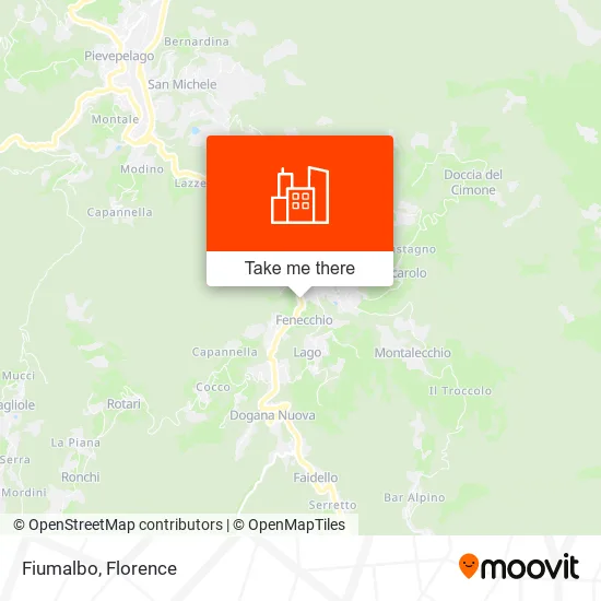 Fiumalbo map