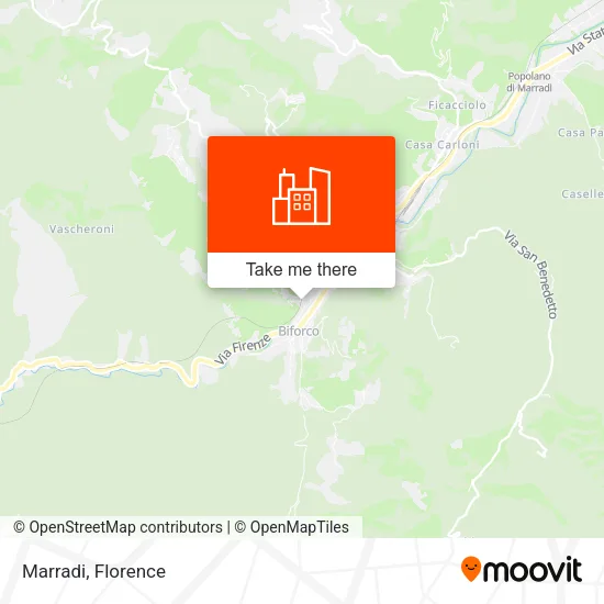 Marradi map