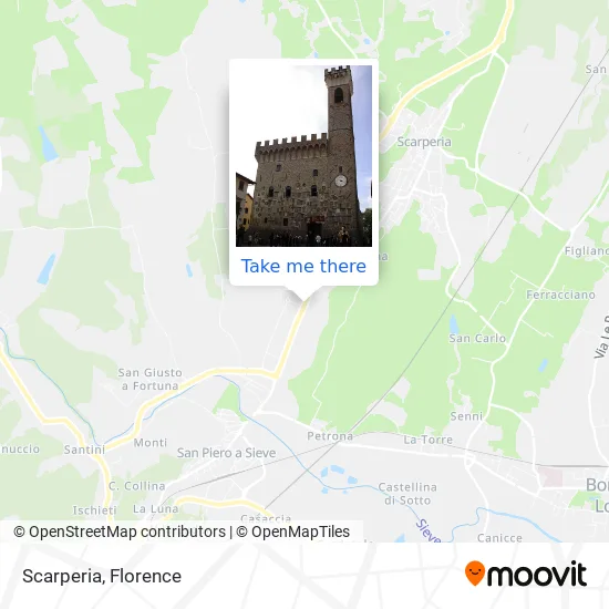 Scarperia map