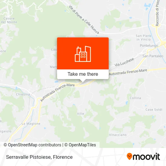 Serravalle Pistoiese map