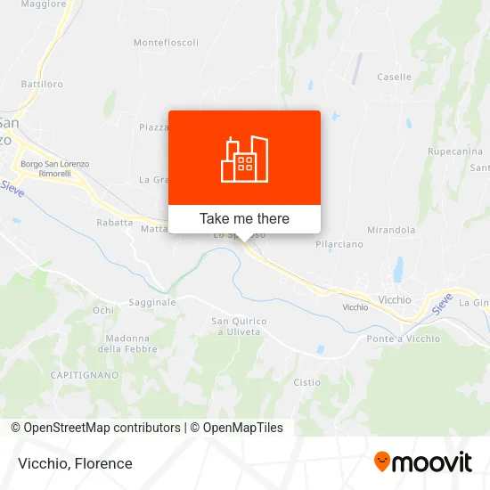 Vicchio map