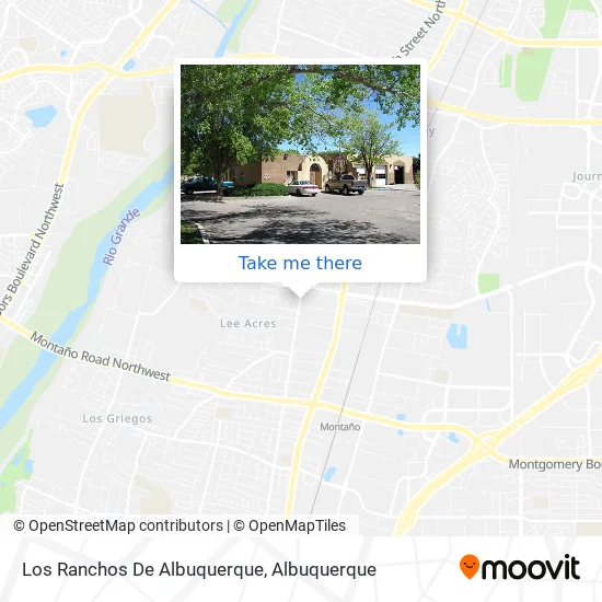 Los Ranchos De Albuquerque map