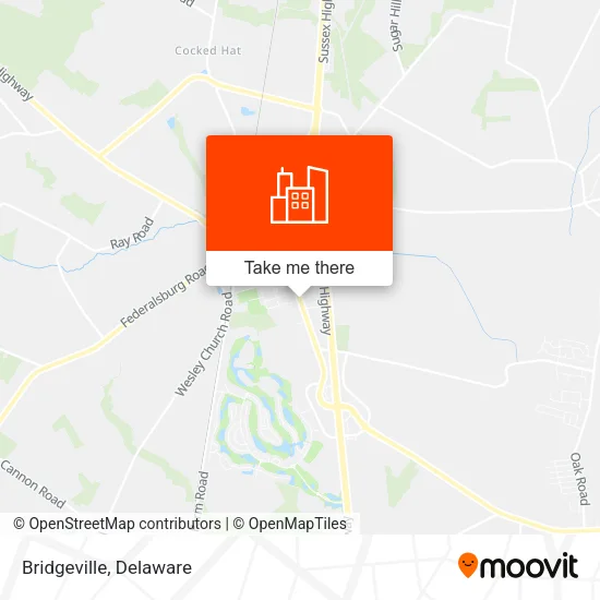 Bridgeville map
