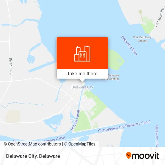 Delaware City map