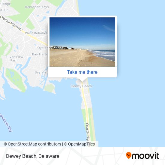 Mapa de Dewey Beach