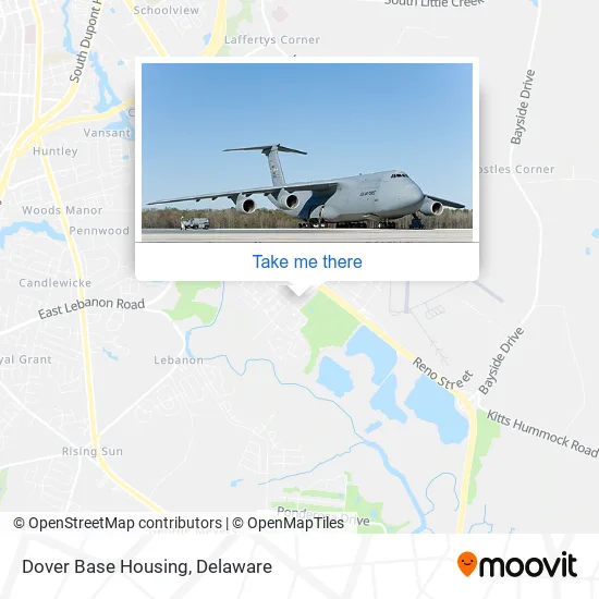 Dover Base Housing map