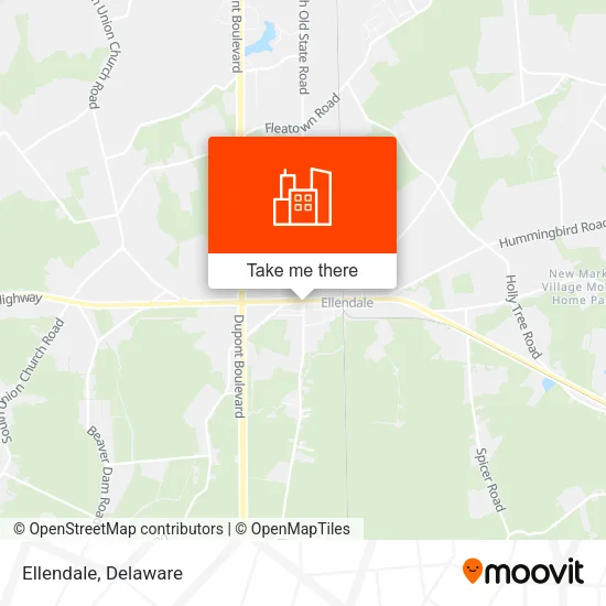 Ellendale map