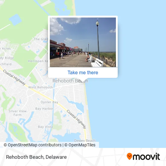 Rehoboth Beach map