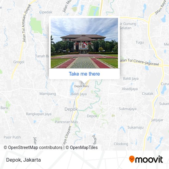 Depok map