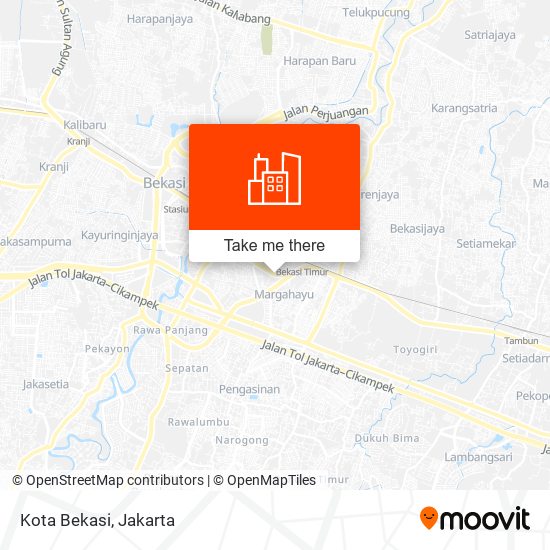 Kota Bekasi map