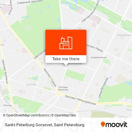 Sankt-Peterburg Gorsovet map