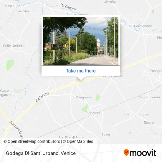 Godega Di Sant' Urbano map