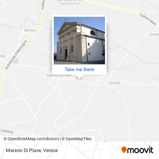 Mareno Di Piave map