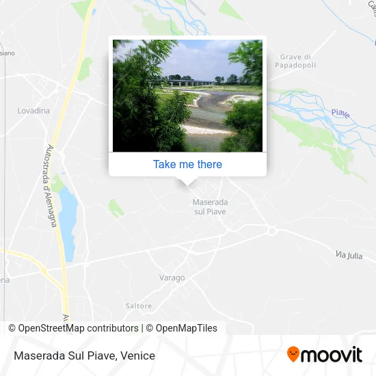 Maserada Sul Piave map
