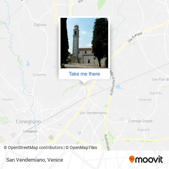 San Vendemiano map