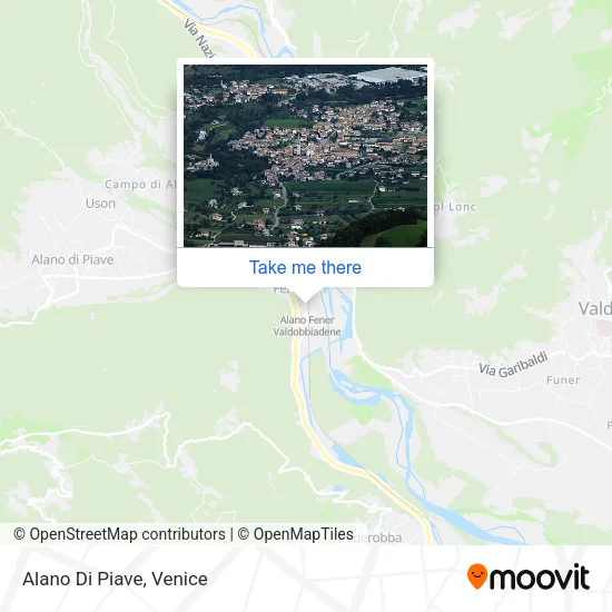 Alano Di Piave map