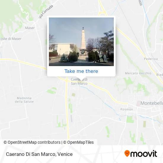 Caerano Di San Marco map