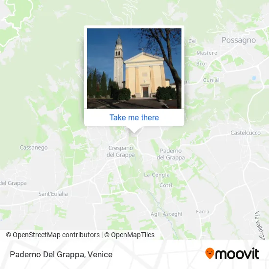 Paderno Del Grappa map