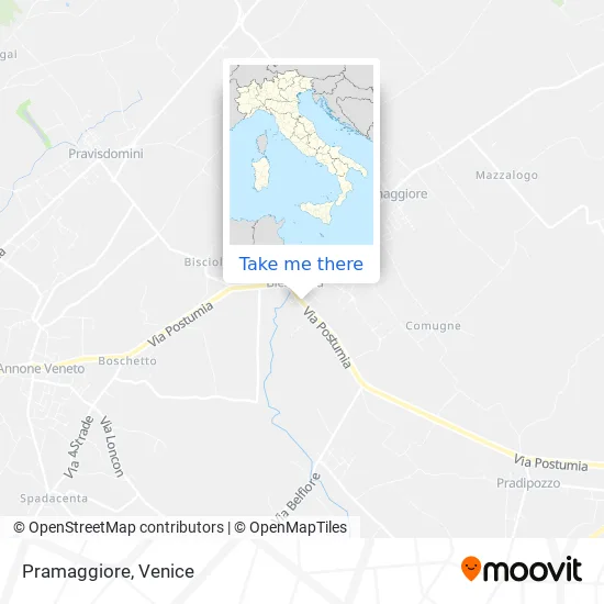 Pramaggiore map