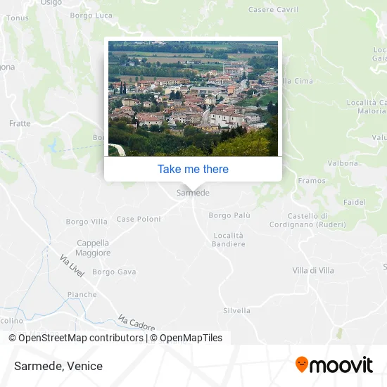 Sarmede map