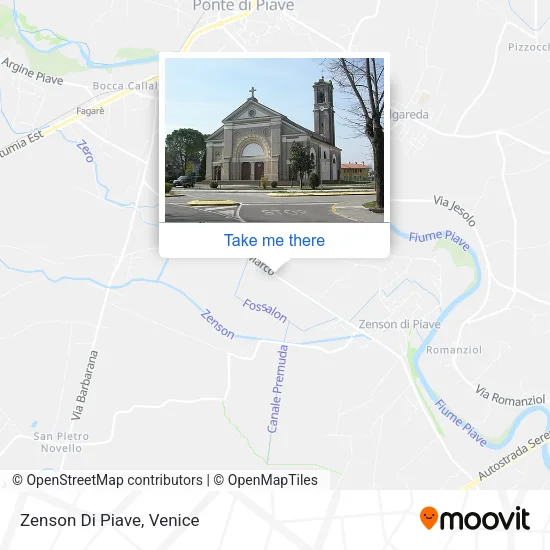 Zenson Di Piave map