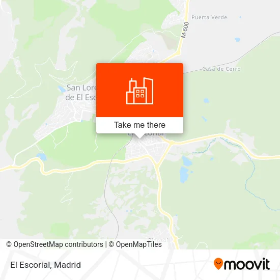 El Escorial map