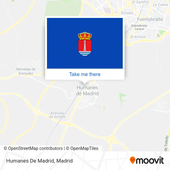Humanes De Madrid map