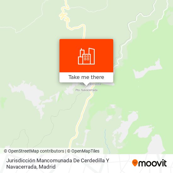 mapa Jurisdicción Mancomunada De Cerdedilla Y Navacerrada