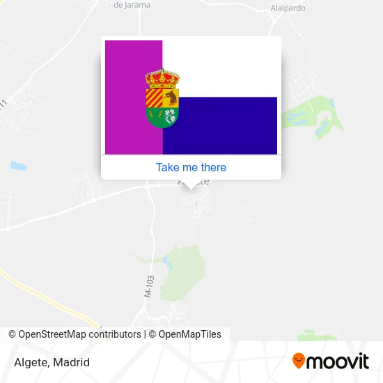 Algete map