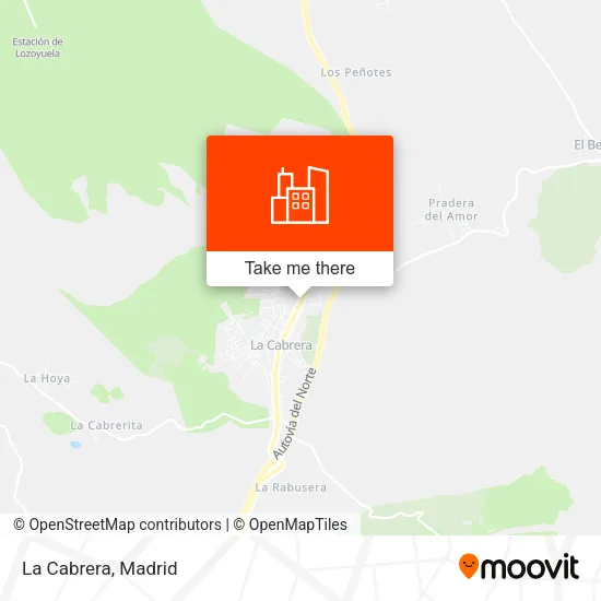 La Cabrera map
