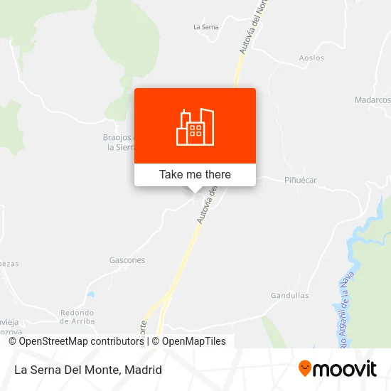 La Serna Del Monte map