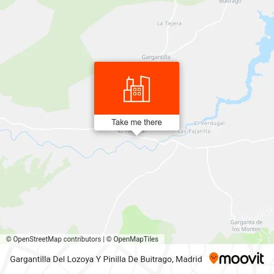 Gargantilla Del Lozoya Y Pinilla De Buitrago map