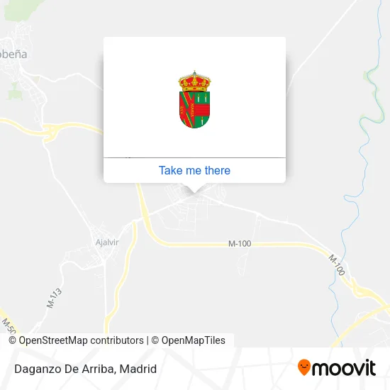 Daganzo De Arriba map